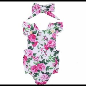 Brand new babygirl romper size 6 months